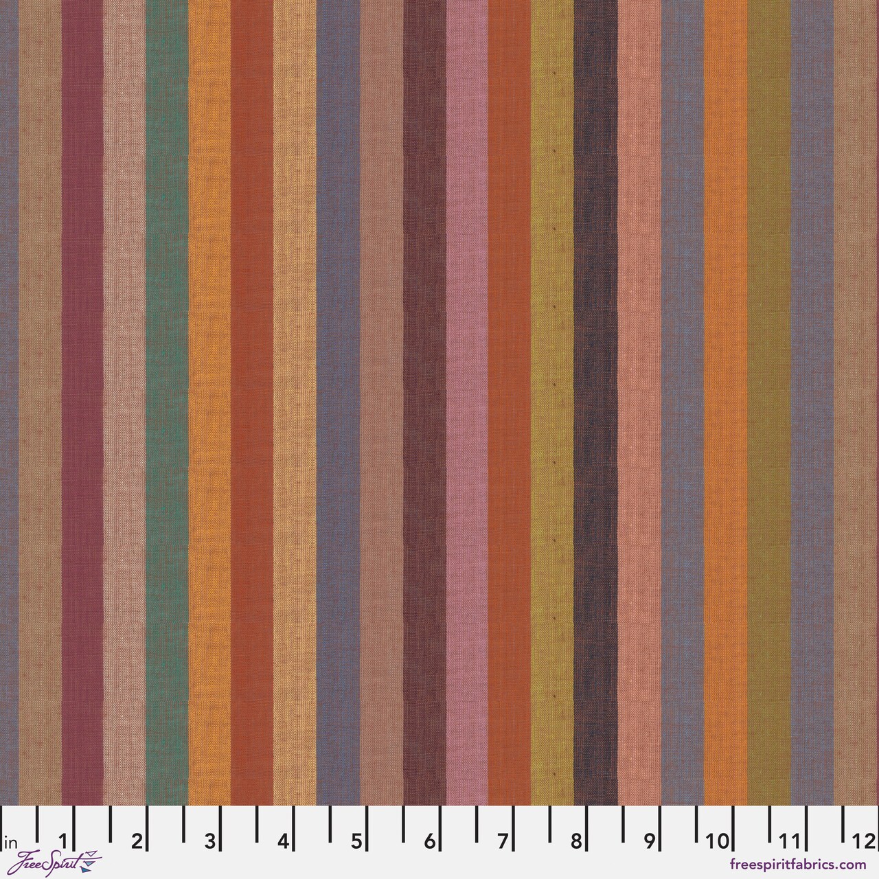Broad Stripe in Dusky (wsgp003.dusky) | Woven Stripes | Kaffe Fassett | Free Spirit